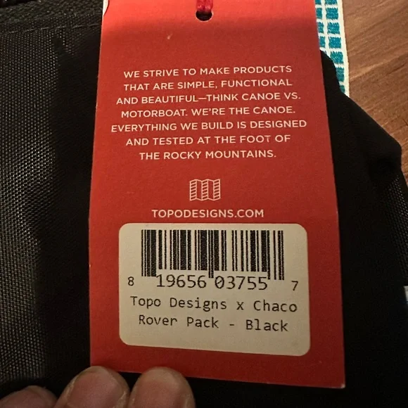 Topo Designs x Chaco Rover Pack Brand New with Tags Backpack - Picture 3 of 3